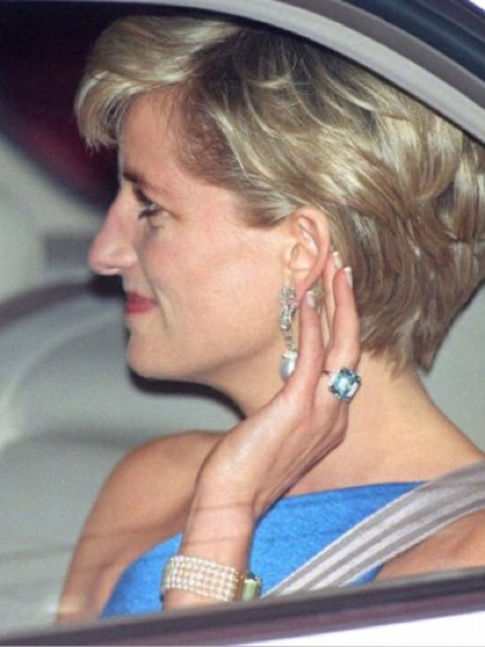 Aquamarine Blue Vine Drop Earrings 14k $5,000